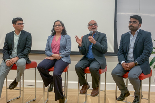 panelists discussing book