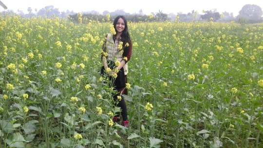 Payal Seth in field