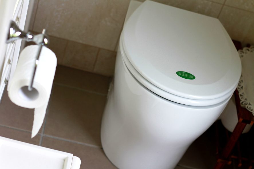 A composting toilet