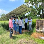 TCI researchers observe a solar-powered irrigation pump
