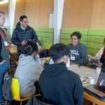 Students and mentors interacting at the Digital Ag Hackathon