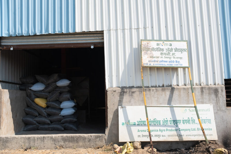A soybean warehouse in Latur