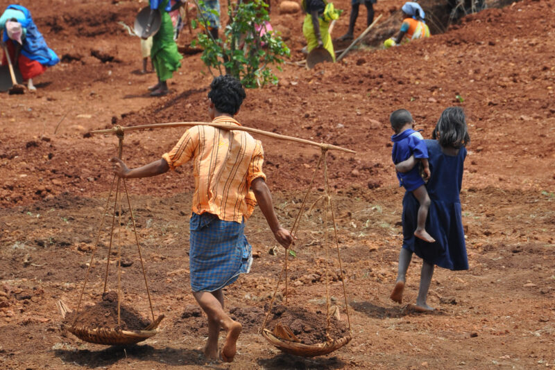 NREGA workers in Chhattisgarh, India.