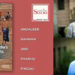 Photos of Andaleeb Rahman and Prabhu Pingali along with their book, The Future of India's Social Safety Nets