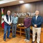 Julio Berdegué Sacristán with Prabhu Pingali, Mathew Abraham, and Leslie Verteramo