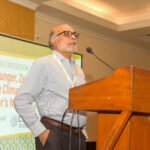 Prabhu Pingali speaking at a podium