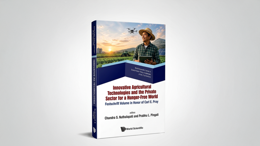 The book, “Innovative Agricultural Technologies and the Private Sector for a Hunger-Free World," against a white background